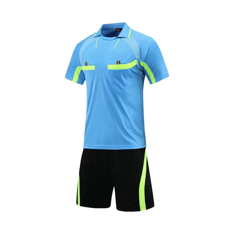 2024 new football uniform referee suit brand jersey short sleeve shorts summer training clothing custom wholesale free delivery