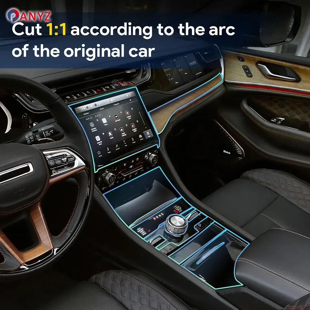 

Interior TPU for Jeep Grand Cherokee 2021 2022 2023 2024 Anti-scratch Film Center Console Navigation Panel Protection Sticker