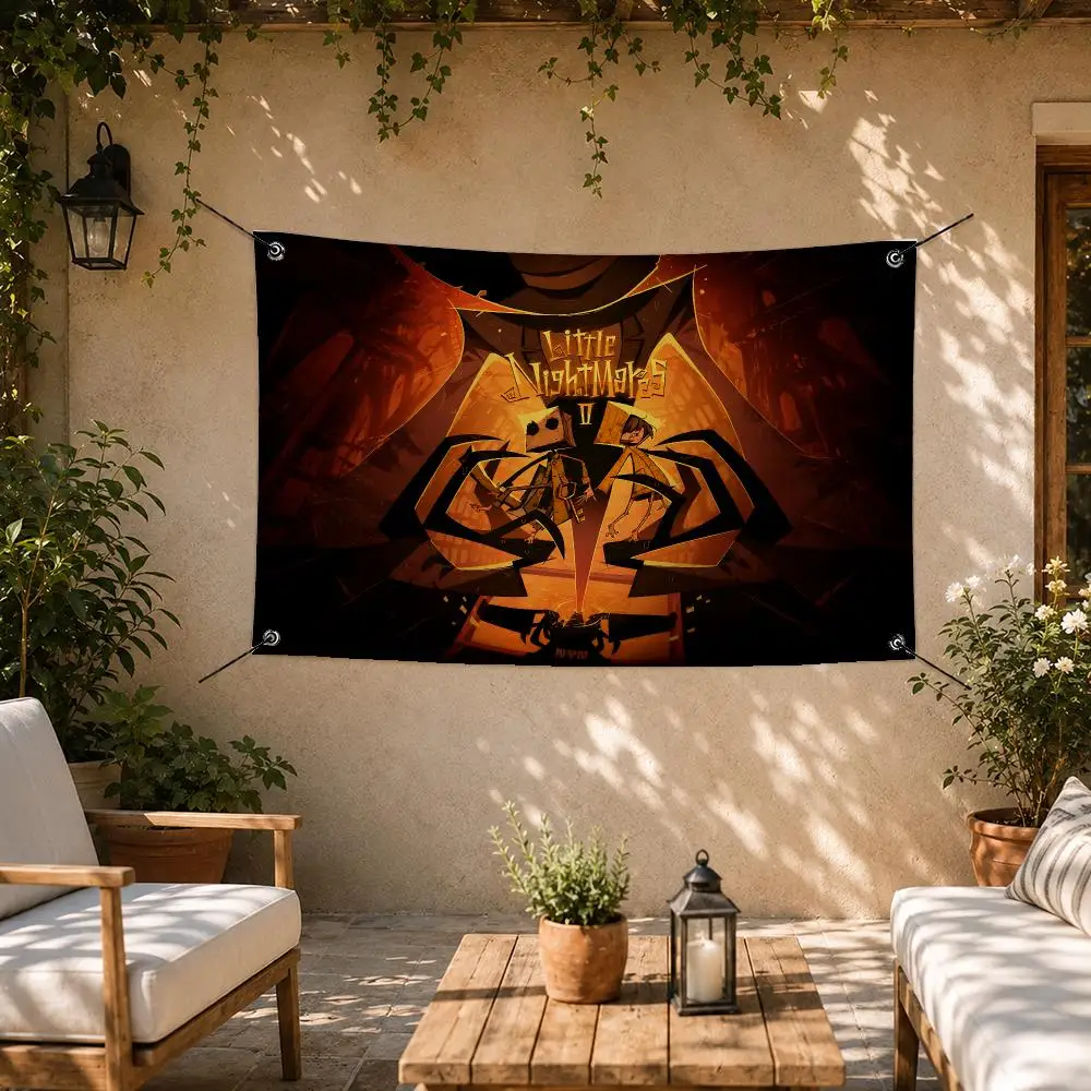 Pro Game Little Nightmares Flags Room Bedroom Home Outdoor Wall Hanging Concert Printed Background Decoration Art Banne