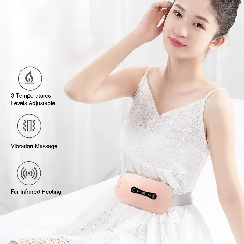 Palace warming belt, intelligent palace warming treasure massage belt, vibration hot compress, charging to relieve palace cold
