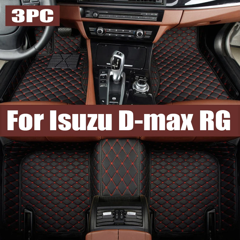 

For Isuzu D-max RG 2015-2023 LHD RHD Car Floor Mats All-Weather Foot Mats Odorless Pad Waterproof Tray Mat Interior trunk mat