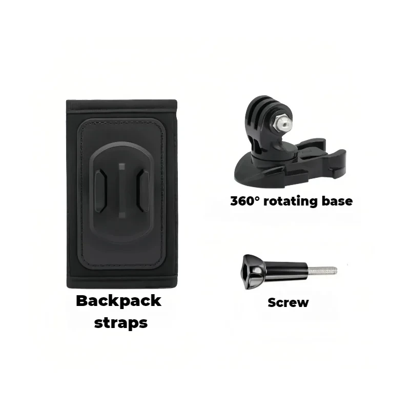 

360 Degree Rotary Backpack Clip Shoulder Strap Mount Strap Holder universal for GoPro/DJI/insta360 camera accessories