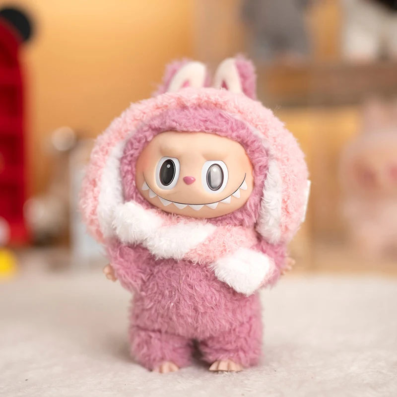 Accessori per Bambole Labubu/Zsiga/Dimmo: Set Invernale con Paraorecchie a Fiocco di Neve e Sciarpa, Vestiti alla Moda, Regalo di Compleanno