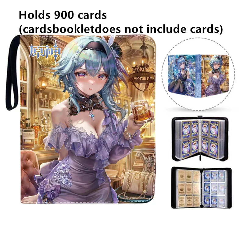 900pcs Album di carte libro Anime Genshin Impact Collection Card Zipper carte da gioco Sunny Starscout Binder Holder regali per bambini giocattoli