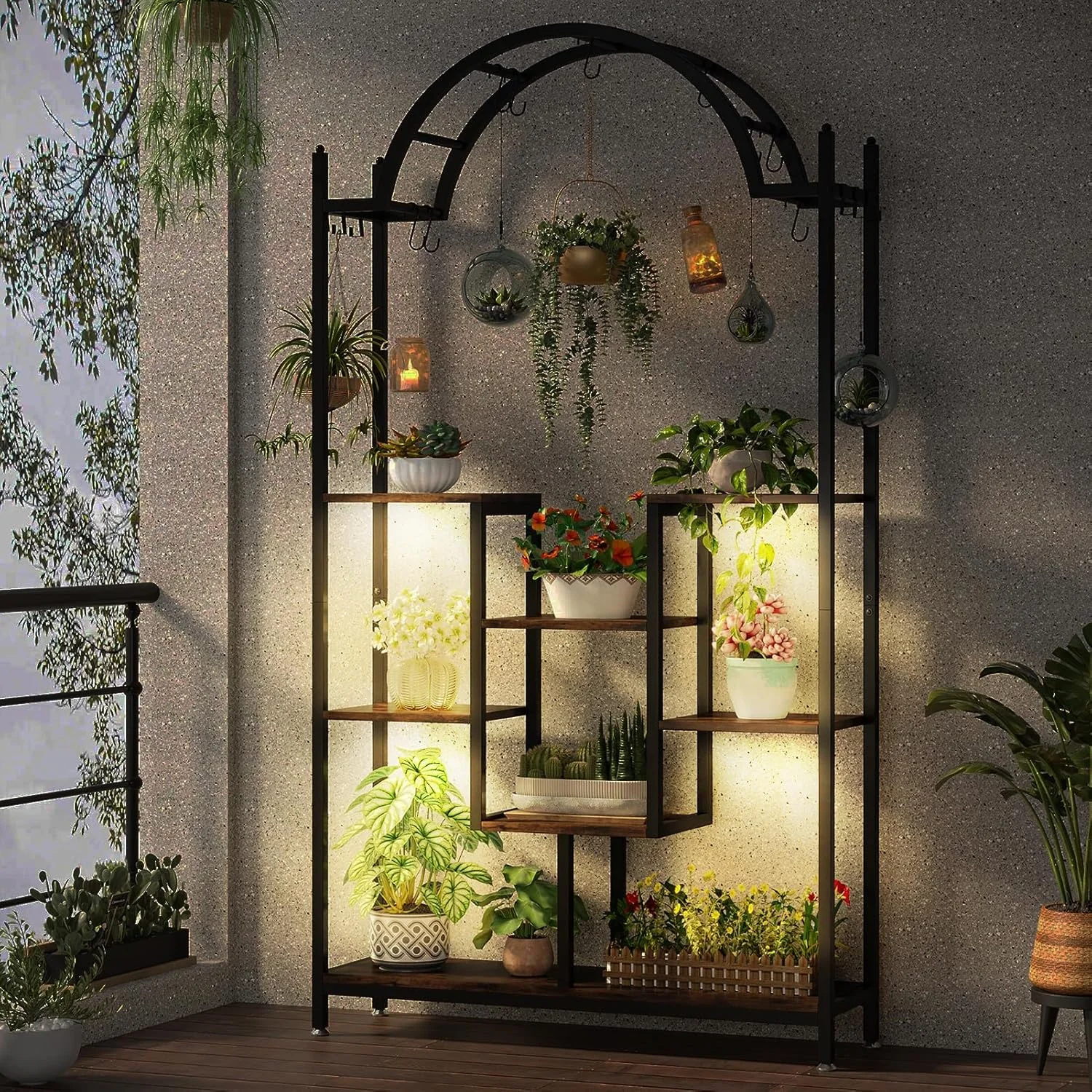 Lampu Panel Lampu Tanaman LED Steker US/EU/UK Led Spektrum Penuh Papan Ultratipis Lampu Tumbuh Kabinet Dapat Diredupkan Lampu Tanaman Dalam Ruangan