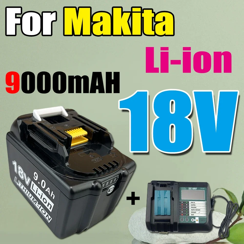 

Battery 9000mAh for Makita 18V 18650 Lithium Replacement Battery BL1830B BL1850B BL1850 BL1840 BL1860 BL1815