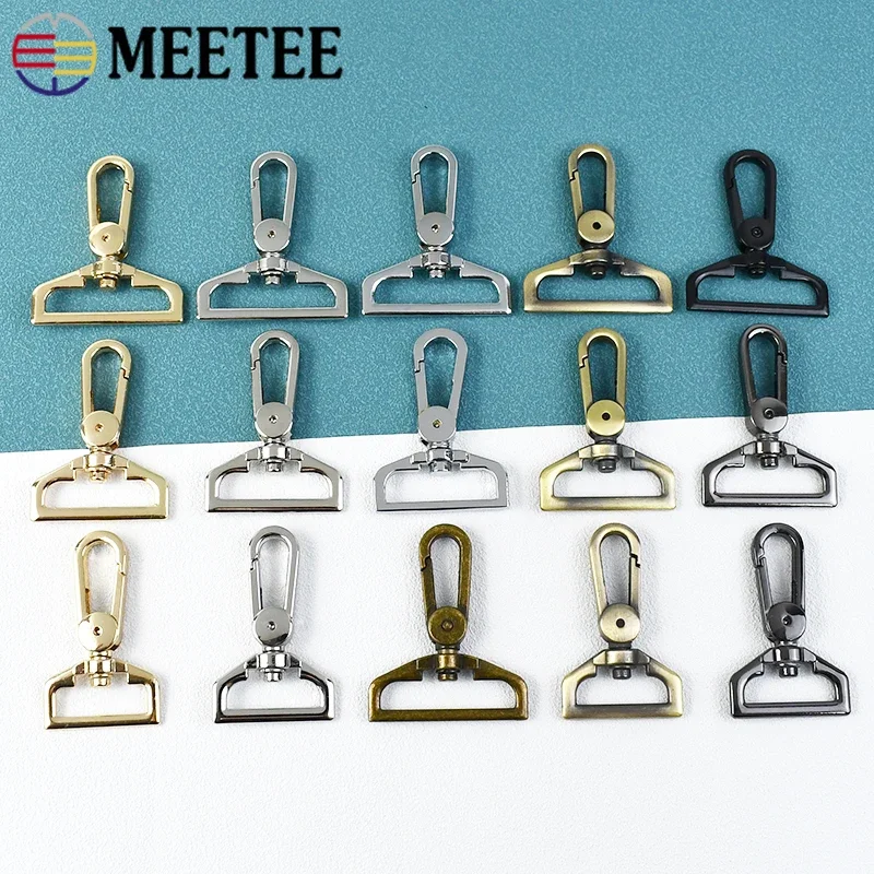 2/5Pcs 25mm/32mm/38mm Strap Bag Metal Buckle Lobster Clasp Swivel Trigger Clips Snap Hook Weebing Carabiner Hardware Accessories