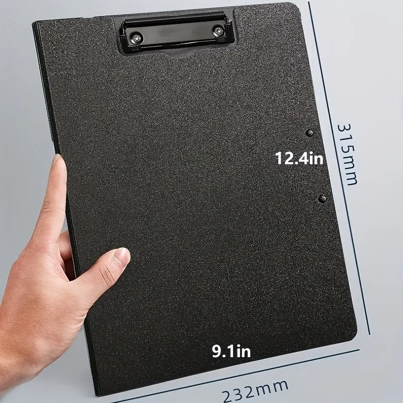 1pc A4 File Folders, Documents Organizer, Clipboard With Cover, A4 Paper Folder For Business & School, Stationery & Office Suppl