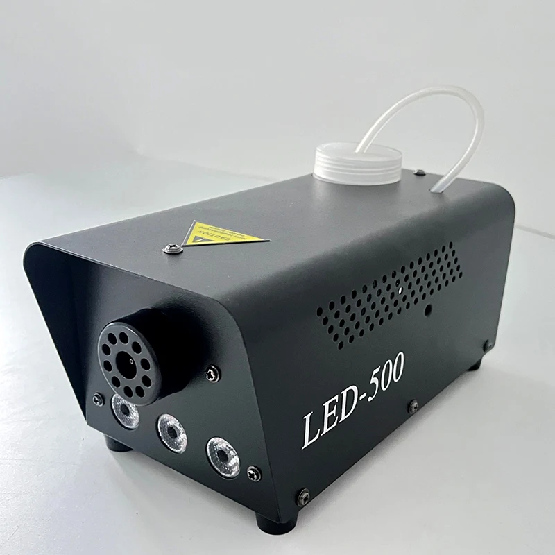 

uponelite Новая дымовая машина 500 Вт RGB 3 светодиода, разноцветная машина для тумана с дистанционным управлением, сценический дымоотсос на Рождество