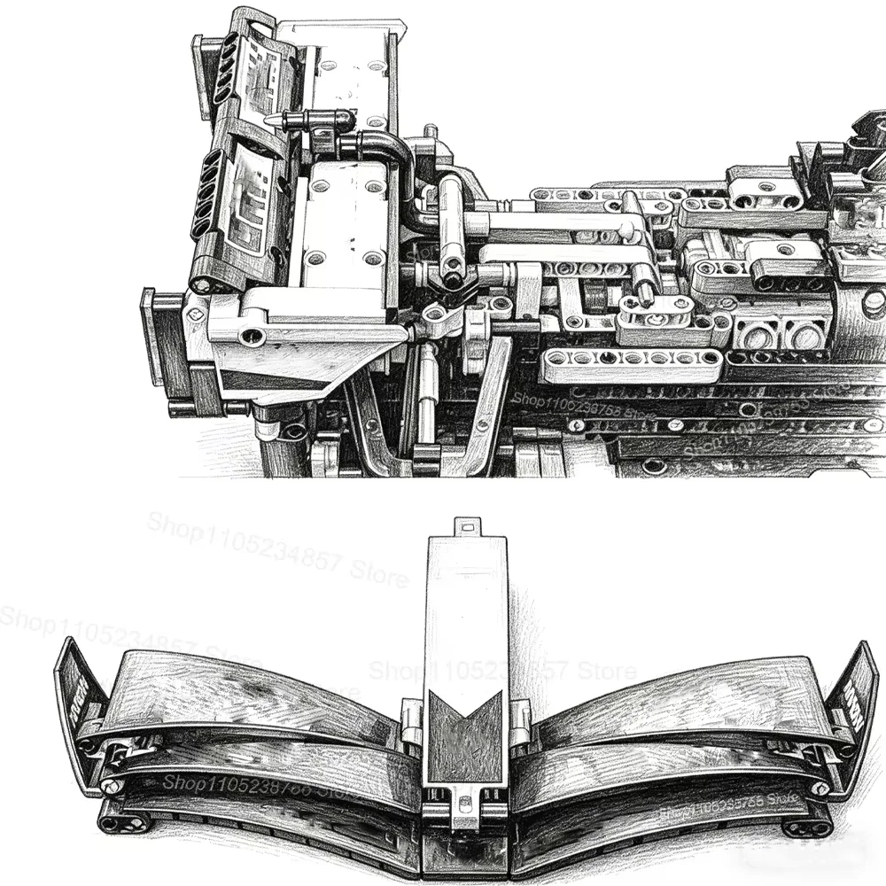 NOVO 2026 Conjunto de Blocos de Montar MOC DIY de Carro Esportivo Super Laranja de 1675 Peças, Modelo de Desempenho Clássico Técnico, Presentes para Meninos — foto 6