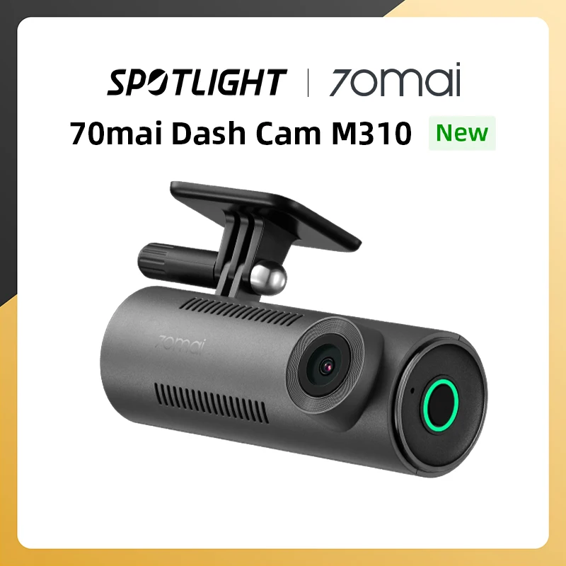 【New】70mai Dash Cam M310 1296P Resolution 130°FOV Smart Voice Control Support 24H Parking Guard Night Vision 70mai M310 Car DVR