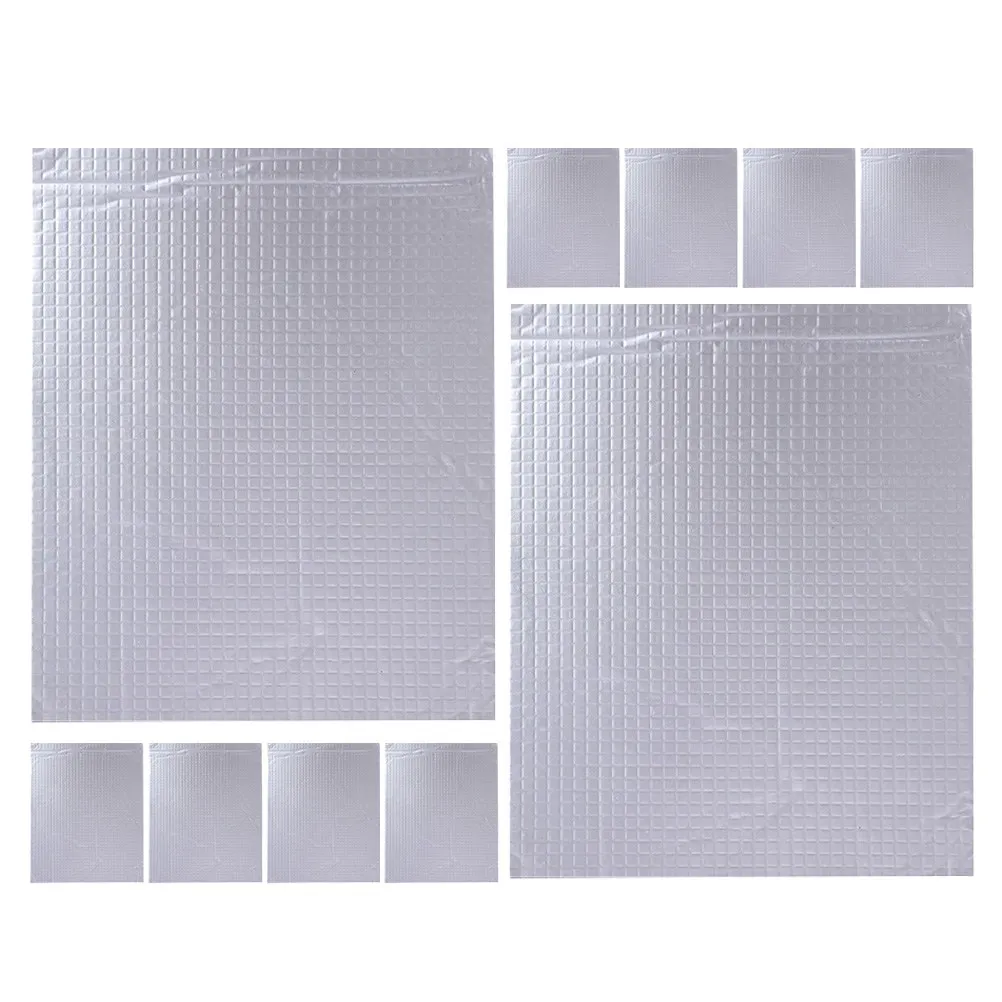 10Pcs Thickened Foam Backed Aluminum Foil Insulation Pad Noise Reduction Heat Reflection Cooling Mat for DIY Automotive Thermal