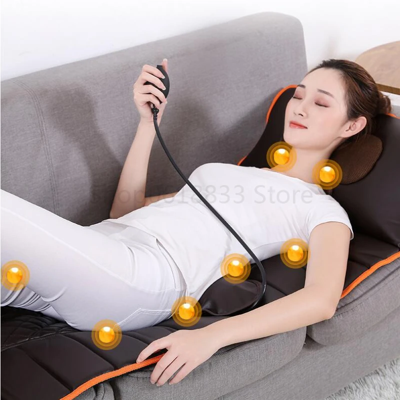 

Cervical Spine Massager Multi-function Body Massage Mattress Multi-purpose Massage Chair Cushion Wave Pulse Massager