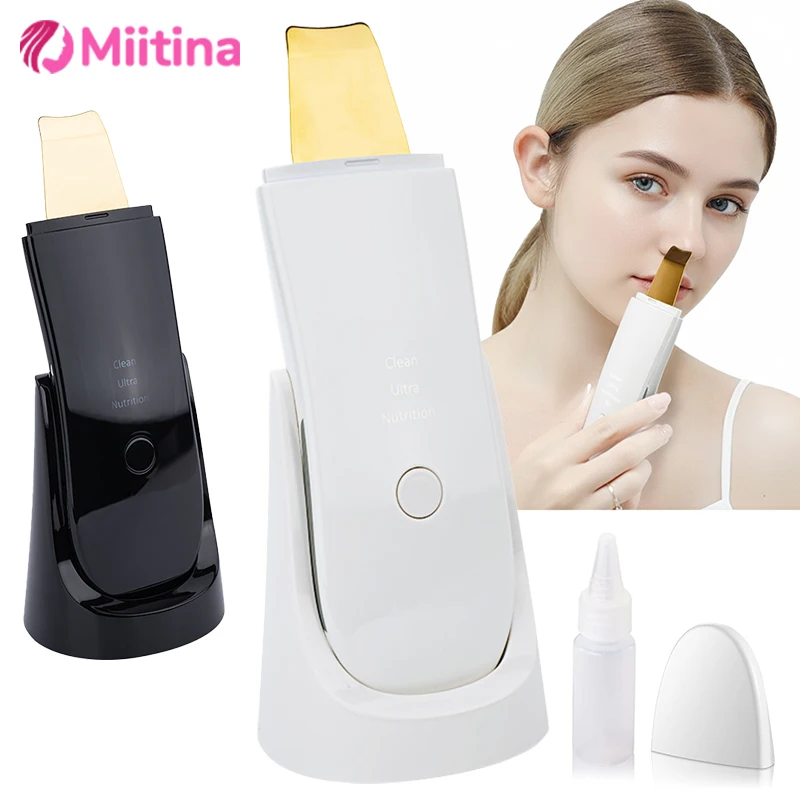 Ultrasonic Skin Scrubber Deep Cleaning Peeling Shovel Limpiador With Nano Mist Moisturizing Pore Deep Cleaning Device Skin Care