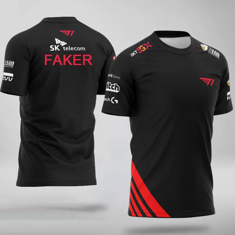 LCK 2023 LoL Spring Match SKT T1 camiseta de equipo de jugadores profesionales, uniforme, camiseta personalizable SKTT1