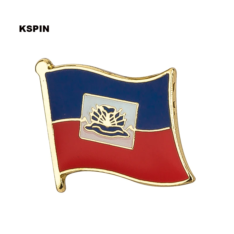 Haiti South Korea Turkey Netherlands Honduras Djibouti Kyrgyzstan Guinea Guinea-Bissau Canada Flag Badge Lapel Pins Brooch