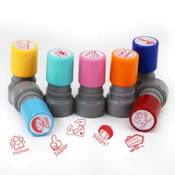 Various Styles Primary School Students Comments Encourage Stamp DIY Kindergarten Teacher Supplies Kids Toys Scrapbooking Seal