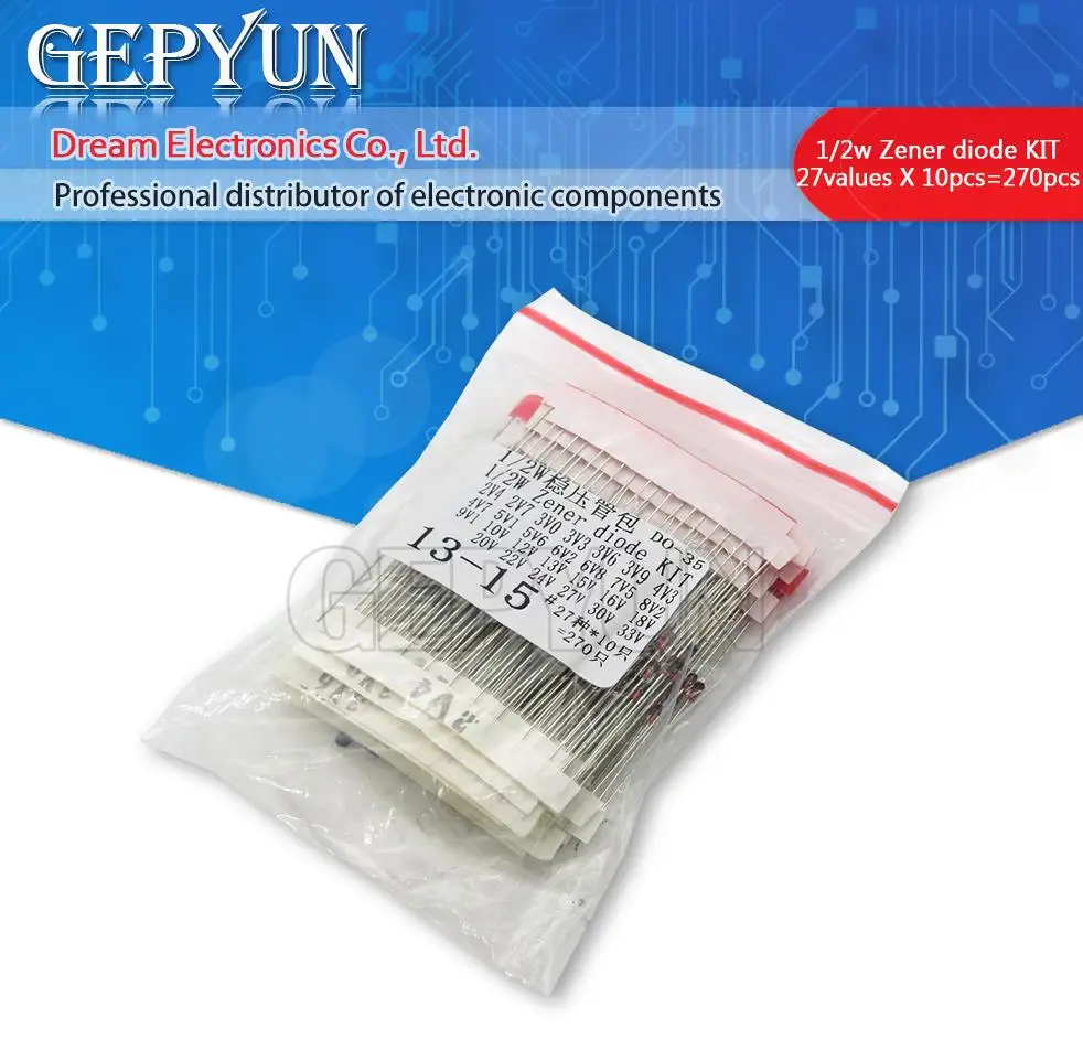 270Pcs/Lot 0.5W Zen…