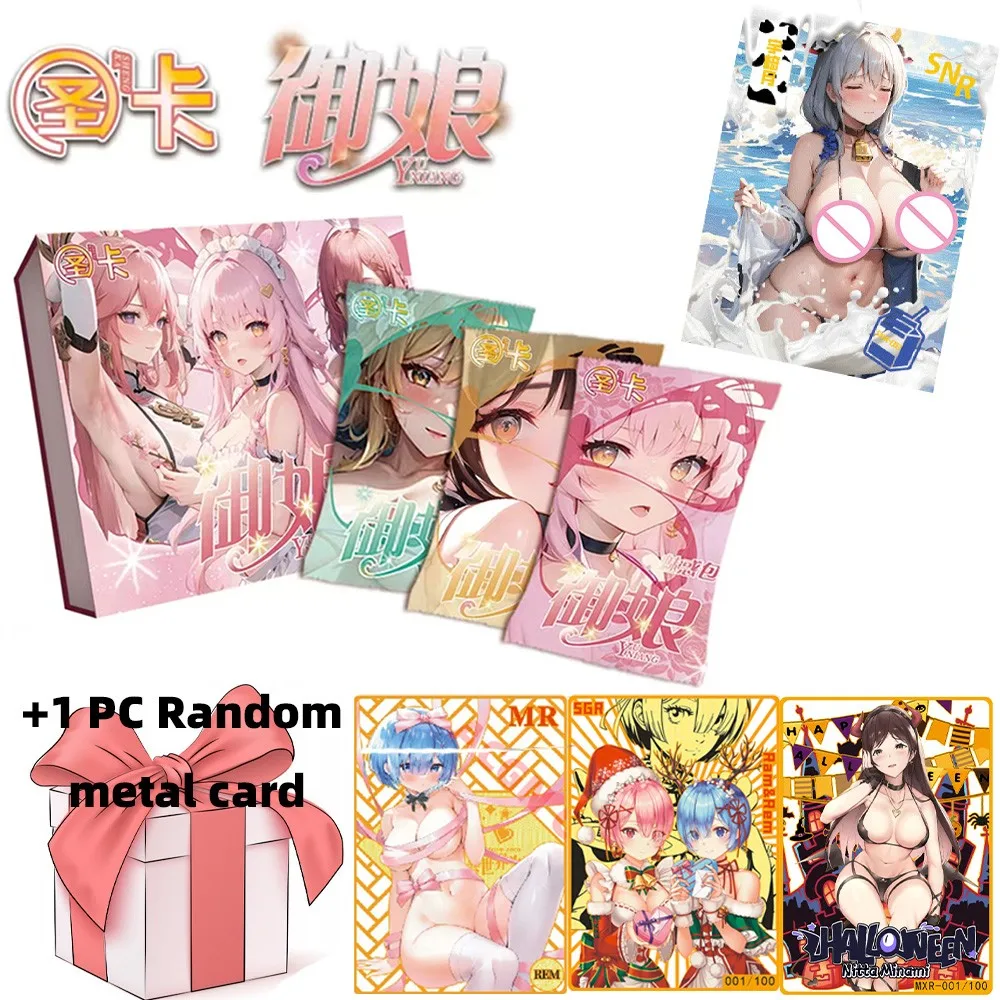 

Goddess Story Yu Niang Collection Cards Metal Cards Anime Girls Temperature Card Tcg Booster Box Anime Character Game Board Toy