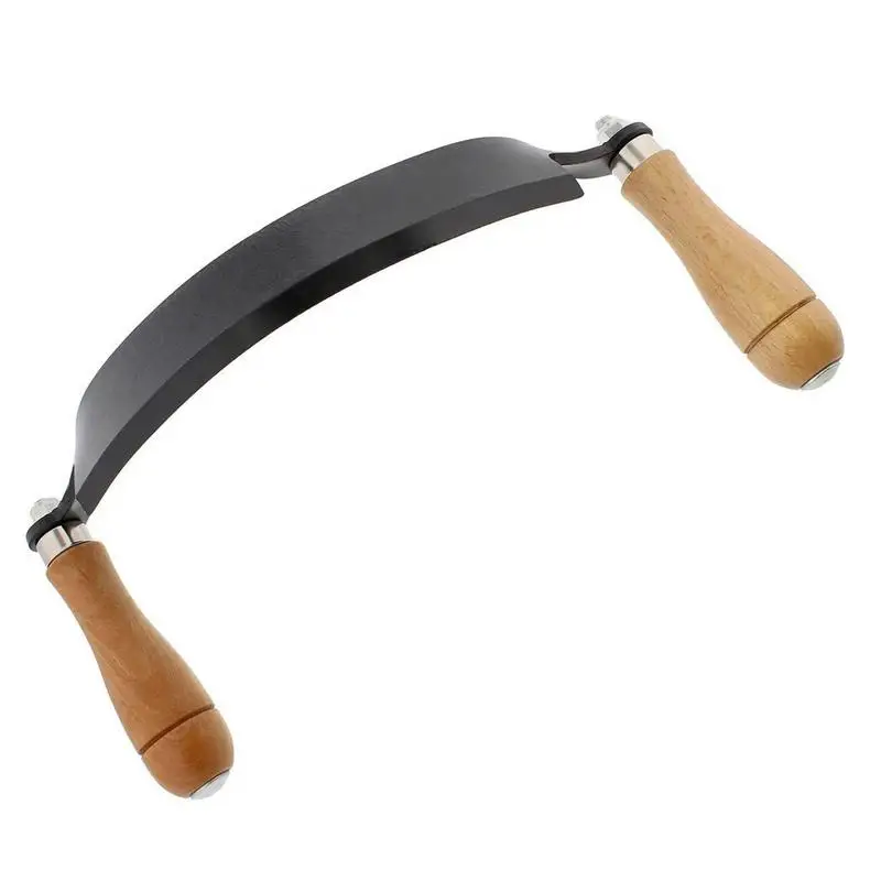 Draw Knife 8 Inch Curved Draw Shave Woodworking Tool Wood Carving Wood Draw Knife Steel Woodworking Debarking Tools