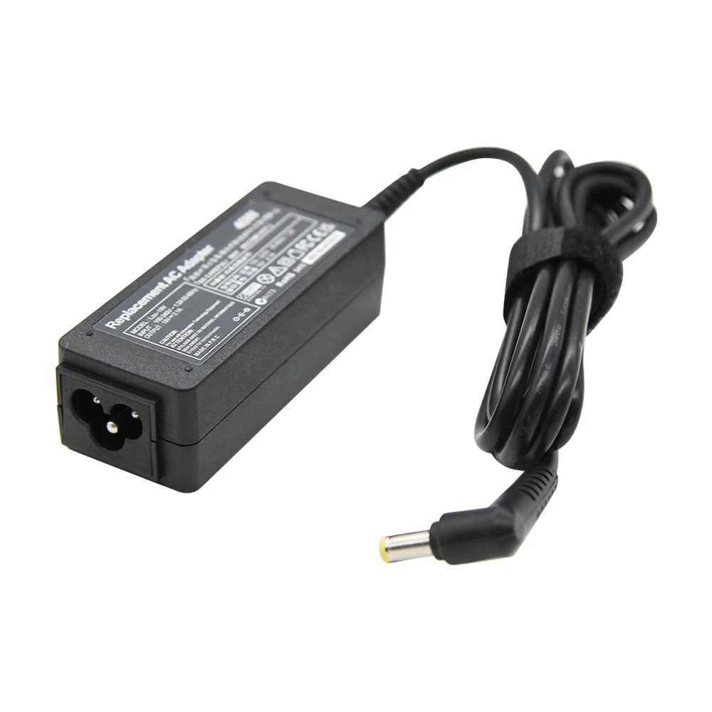 LZUMWS-AC Adaptador Carregador Portátil para Acer Aspire, Fonte de Alimentação para Notebook, 19V, 2.1A, 40W, 5.5x1.7mm, D255, D257, D270, 722, 725,