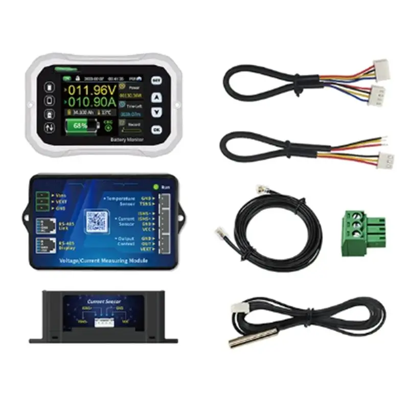 

A21E-Bluetooth Battery Monitor Voltage Current Tester Capacity Indicator RV Battery VA Coulomb Meter