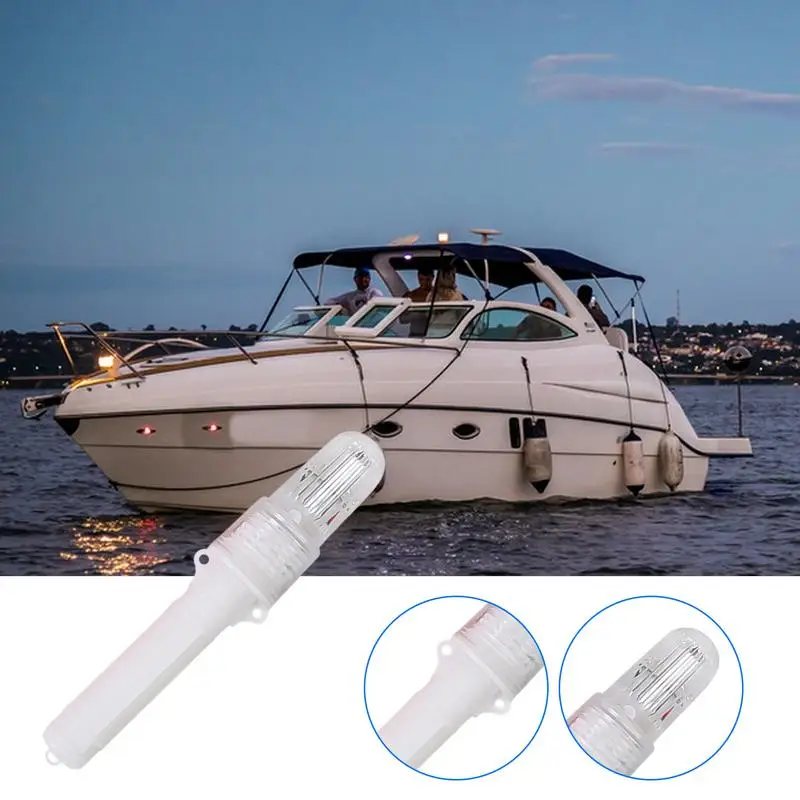 Marine Flares LED Boating Flares Fishing Light Waterproof Buoy Fish Luring Light Boating Flares Day/Night Light Sensing Warning