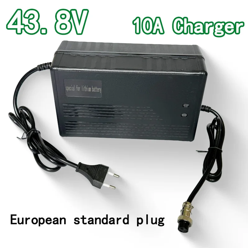 

43.8V 10A 12S lithium iron phosphate battery charger European standard plug