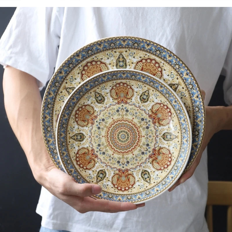 Painted Ceramic Steak 9 Inch Main Course Dessert Sushi 11 Food