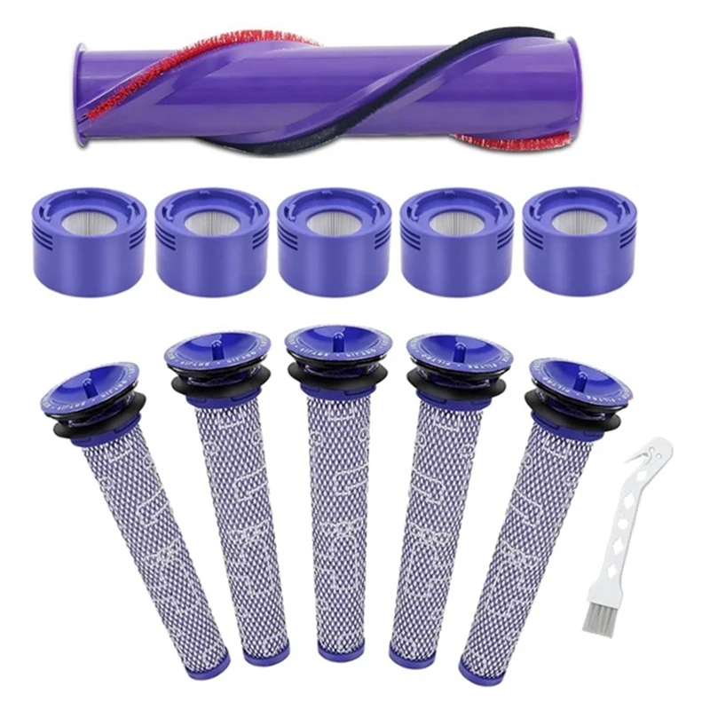

For Dyson V8 V7 Cordless Vacuum Cleaner Accessories HEPA Filters Roller Brush Kit Part 965661-01 & 967478-01