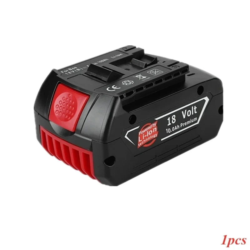 NEW 18V 10Ah Rechargeable Li-ion Battery For Bosch 18V Power tool Backup 10000mah Portable Replacement BAT609 Indicator light