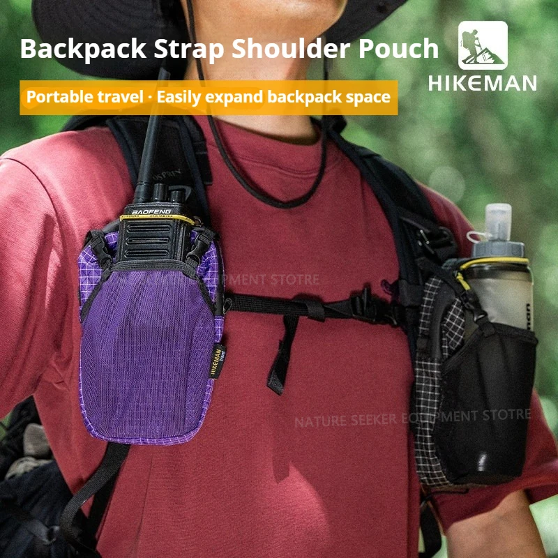 HIKEMAN Tactical Shoulder Strap Pouch for Hiking Backpacking Expansion Bag Lightweight MOLLE Pouch EDC Gear