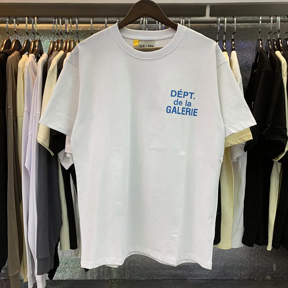 GALLERY DEPT de la GALERIE Classic letter print half-sleeve T-shirt loose cotton short sleeves, summer