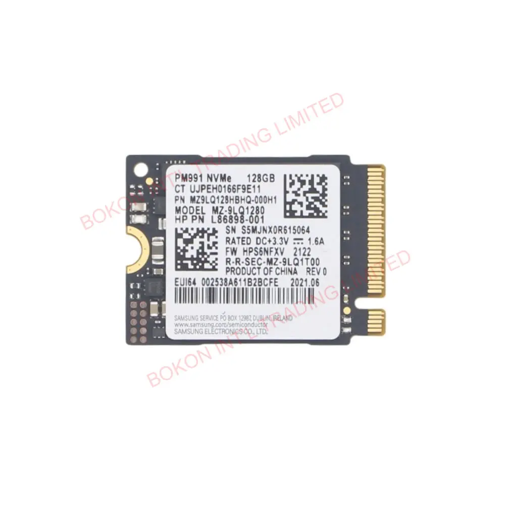 128GB SSD PM991 Internal Solid State Drive M.2 2230 NVME Storage Hard Disk PCIE3.0 for Laptops tablets  PC MZ9LQ128HBHQ