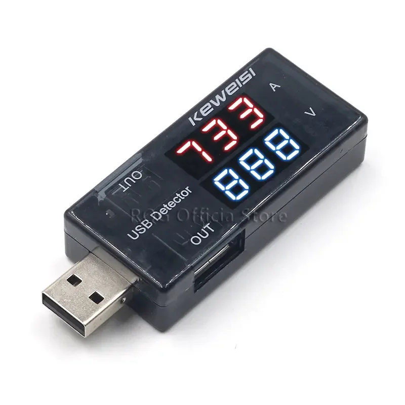 USB Voltage Meters Current Voltage Power Tester Dual Digital Display Volt Amp Meter For Android Phone And iPhones ALI8