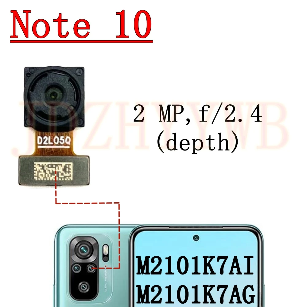 Модуль передней и задней камеры для Xiaomi Redmi Note 10 Note10 4G M2101K7AG гибкий кабель фронтальной селфи-камеры основной