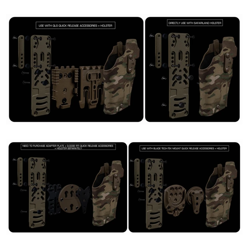 Adaptador de funda pistola modular 2.0 con placa expansión QLS19/22 - imagen 5
