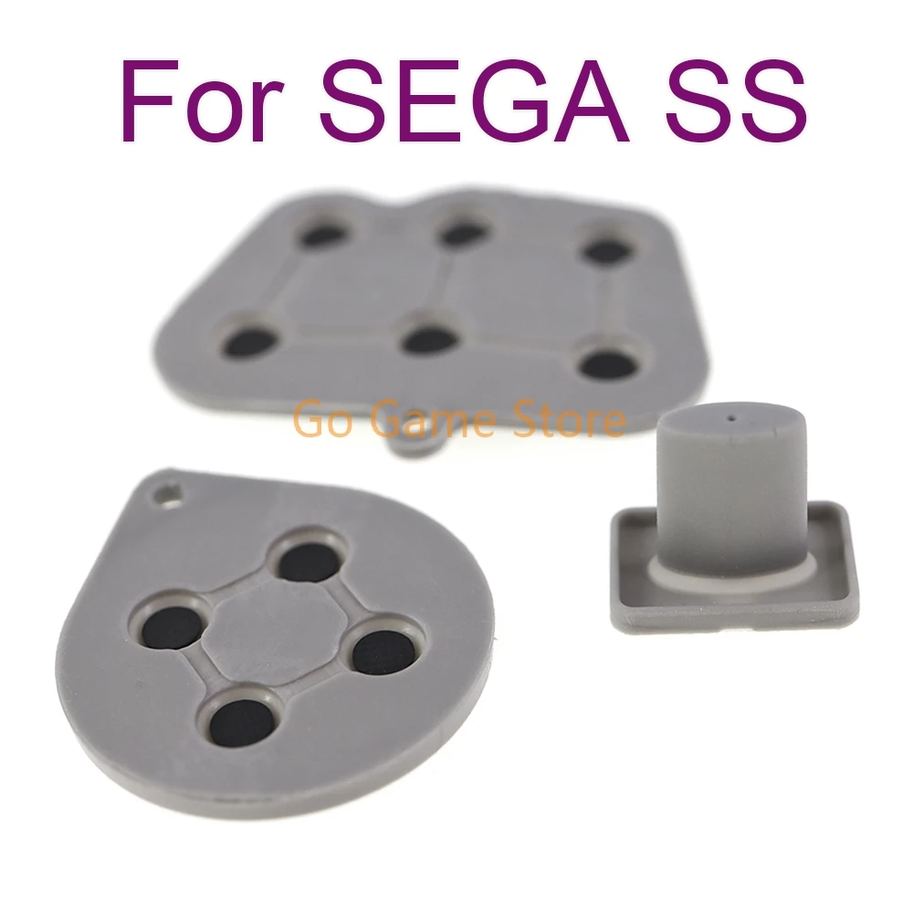 100sets For Sega Saturn SS Controller Silicone Conductive Rubber Adhesive Key Pad Button