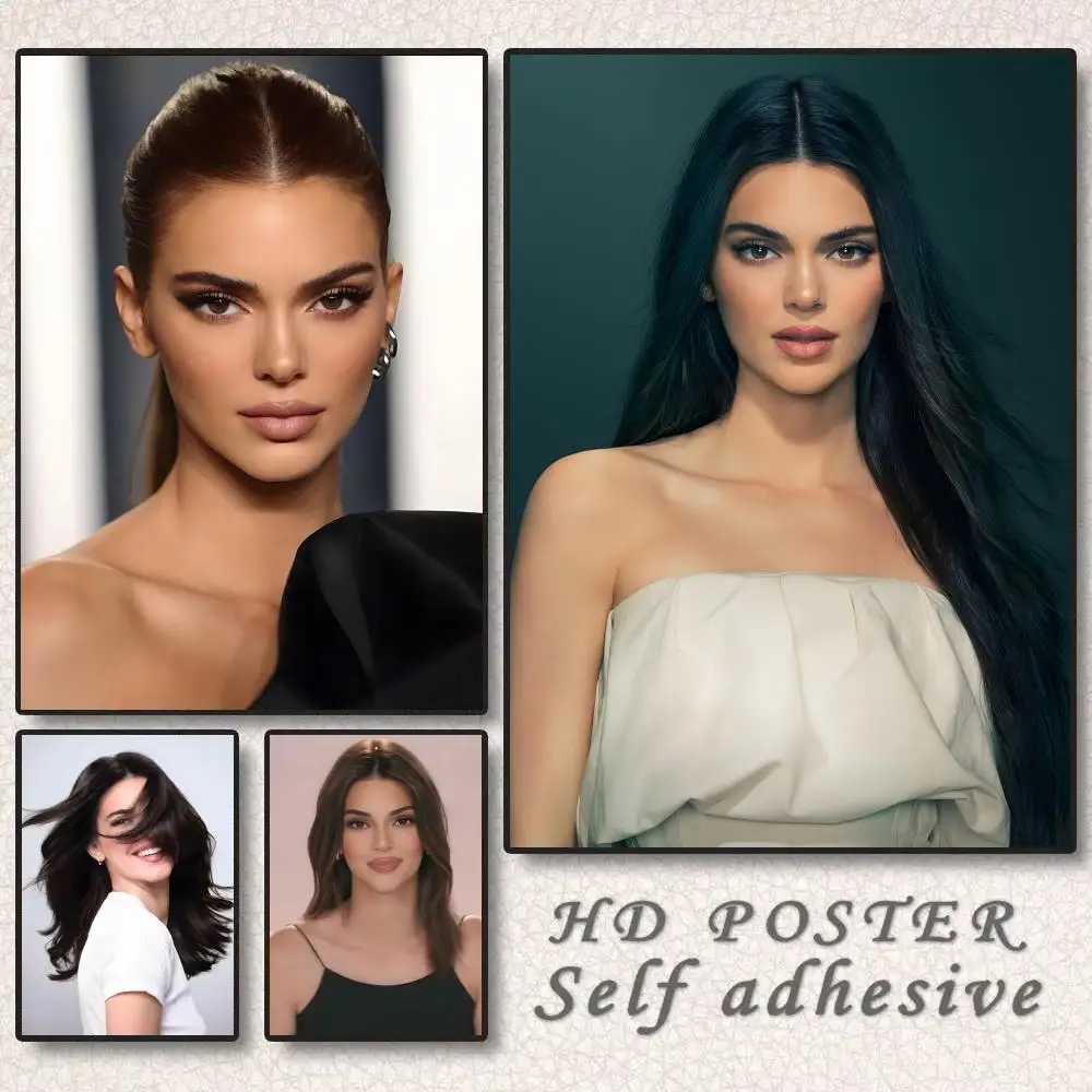 K-Kendall Jenner SINGER Poster Sticky Painting With Prints Home Bedroom Living Room Decoration Gift