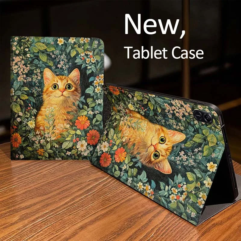 Cute Cat Pattern Art For Huawei MatePad Air SE Pro M6 M5 M2 T10s T5 10 11 12.6 11.5 12 X 10.8 Inch 10.1 Tablet Case