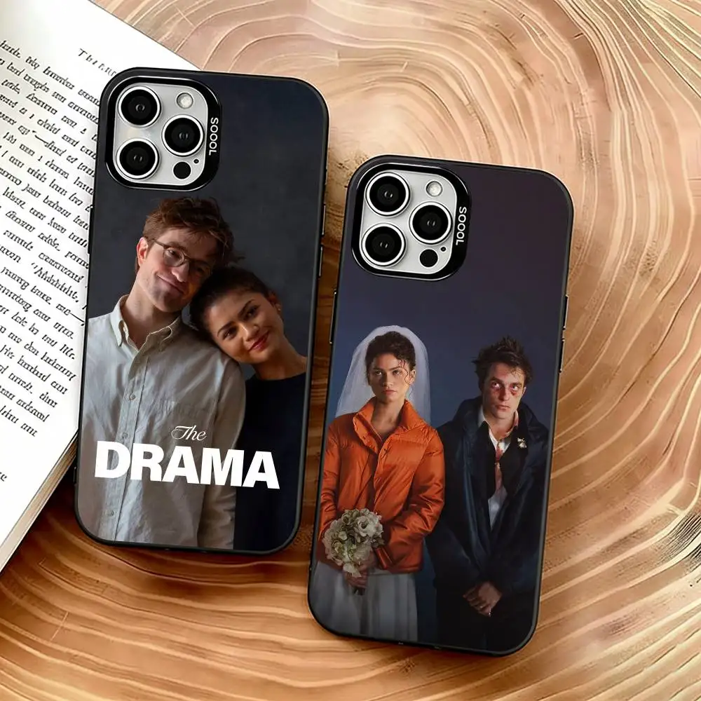 

Robert Pattinson Phone Case For iPhone 17,16,15,14,13,12,11 Plus,Pro Max,XS,Colored Silver Plated Inside Cover