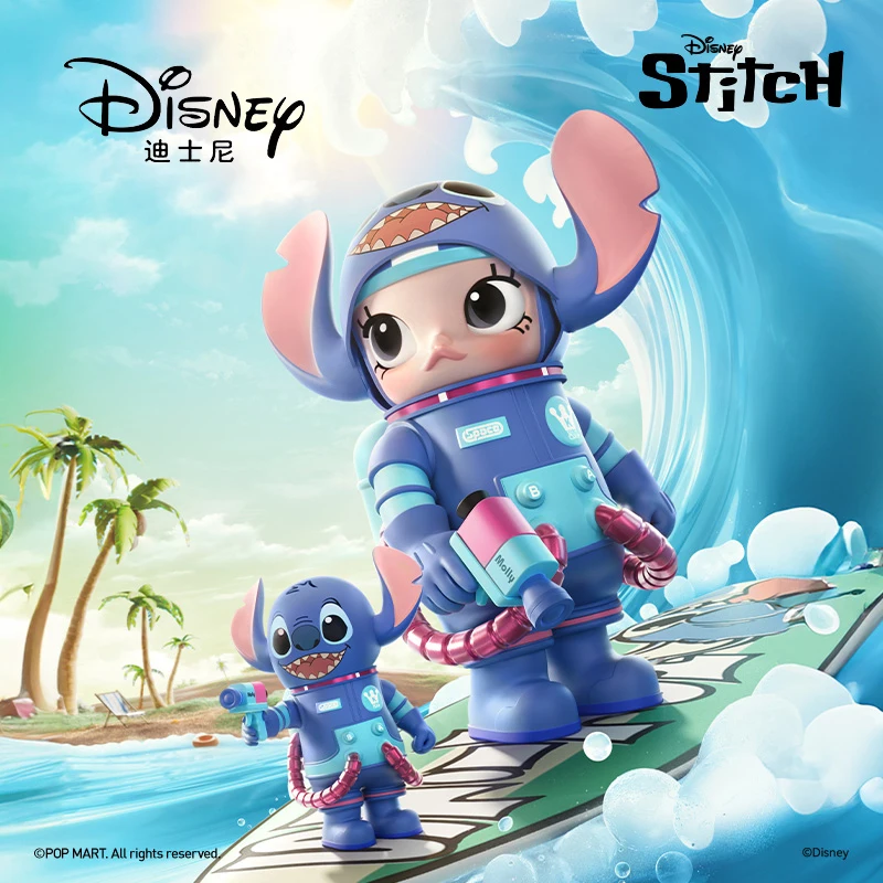 Disney Cartoon Lilo & Stitch Mega Space Molly 400%/1000% Stitch Trend Ornament Study Decoration Housewarming Gift