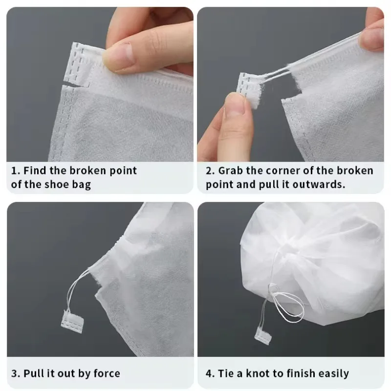 10/20/50PCS Portable Shoes Storage Bag Travel Packing Non-Woven Dust-proof Drawstring Home Drying Shoes Protect Cover