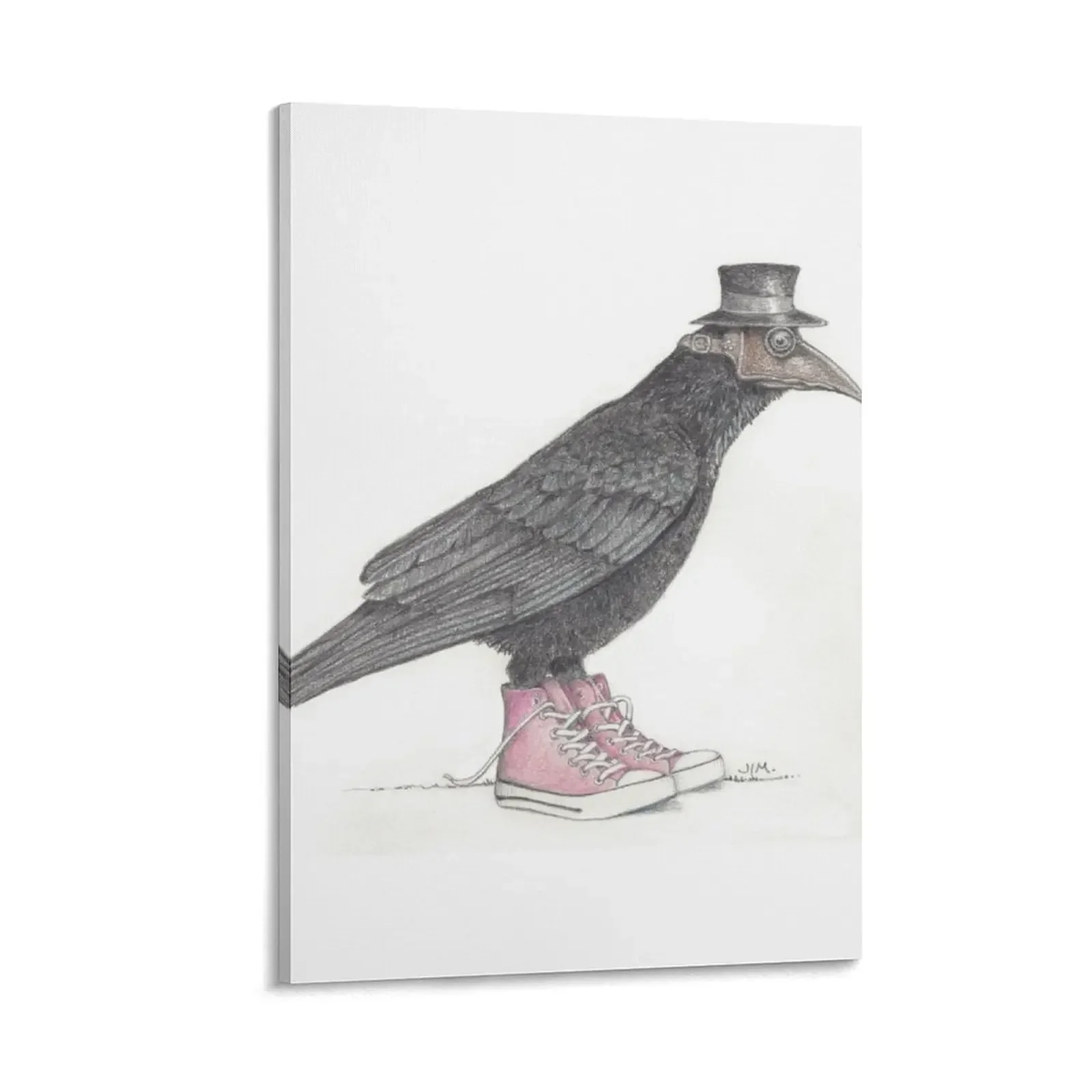 

Plague bird in pink high tops Canvas Painting Decoration bedroom fashion wall paintings anime decoration