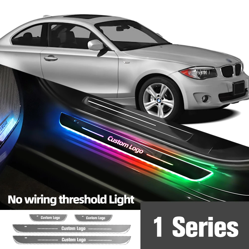 

For BMW 1 Series E81 E82 E87 E88 F20 F21 Car Door Sill Light Customized Logo LED Welcome Threshold Pedal Lamp Accessories