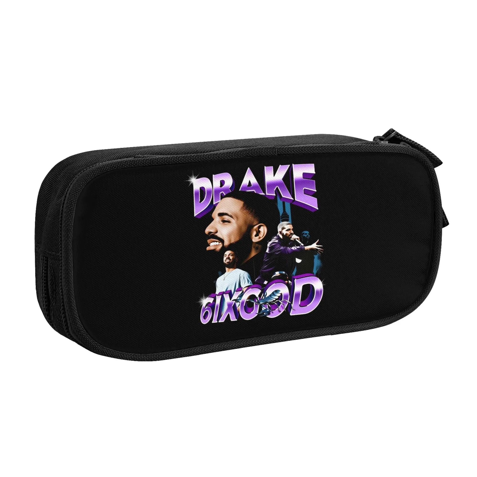 Rapper Singe Drake  School Pencil Case Boy Girl Large Storage  Pencil Box Students Stationery