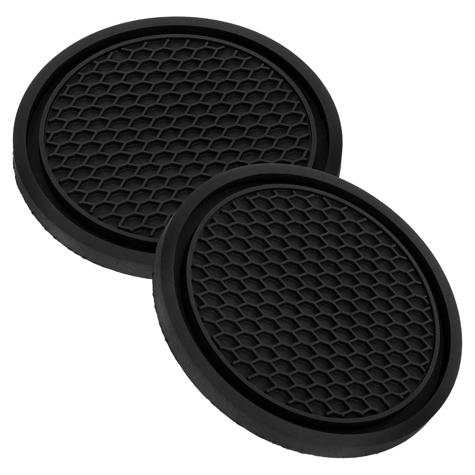 

2 Pcs Non-slip Mat Holder Car Accessories Cup Coasters Cute Shiny Insert for Holders
