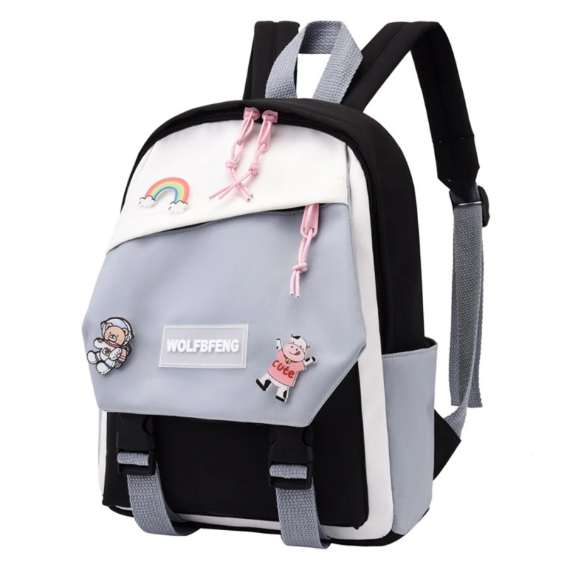 Children School Bags Kids Backpack In Primary Schoolbag For Teenager Contrasting Colors Boys Girls Backpacks Breathable Book Bag