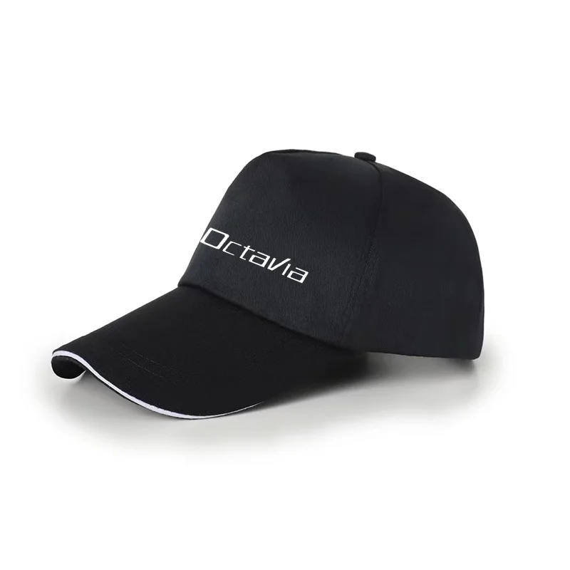 Unisex Cap Casual Plain Baseball Cap Adjustable Snapback Hats For SKODA Octavia Car Accessories