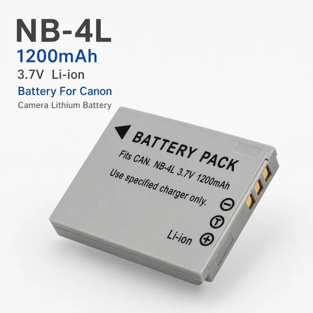 Camera Battery NB-4L 1200mAh Replacement Battery For Canon IXUS 30 40 75 80 100 I20 110 115 120 130 IS 117 SD400